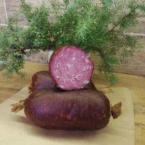 Jautienos kiaulienos dešra stora - rūkyta (800g)
